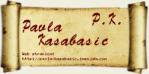 Pavla Kasabašić vizit kartica